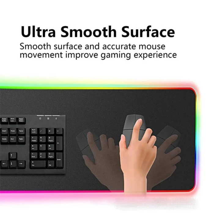 ماوس پد مخصوص بازی (گیمینگ) مدل RGB اندازه 80x30 - تصویر 4