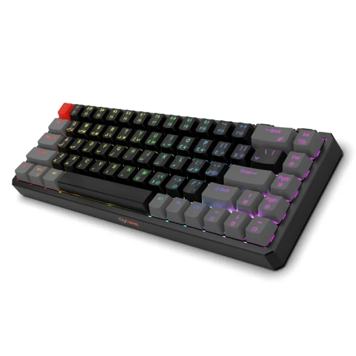 کیبورد مکانیکال گیمینگ فاطر مدل  (KCR-8000B)، با سوییچ قرمز، طرح Tenkeyless، نورپردازی RGB - Image 2