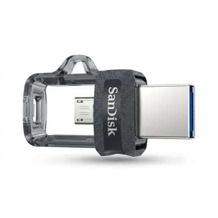 فلش مموری سن دیسک Ultra Dual Drive M3.0 ظرفیت 32 گیگابایت با رابط USB 3.0 و Micro USB