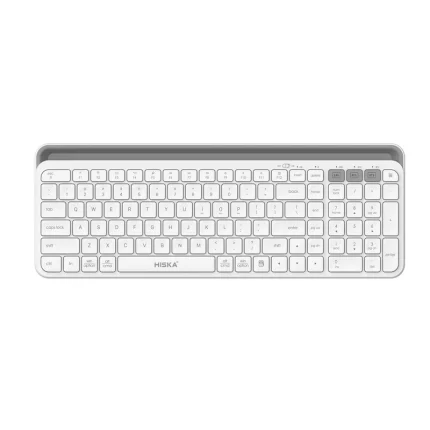 کیبورد بی سیم هیسکا مدل HX-KE255 با اتصال بلوتوث و دانگل USB