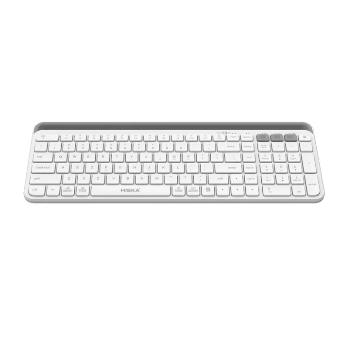 کیبورد بی‌ سیم هیسکا HX-KE255 | بلوتوث + دانگل USB - تصویر 3
